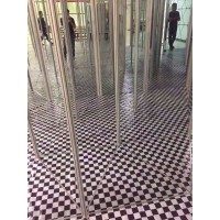 六棱柱鋁型材用于玻璃鏡子迷宮展覽展會6棱柱鋁料展板六菱柱