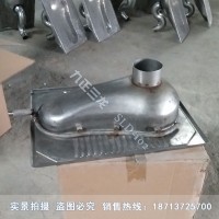 SLD-102不銹鋼水沖蹲便  環保工程用不銹鋼蹲便 直排式