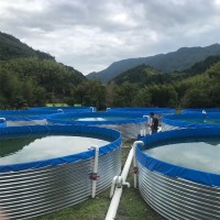帆布魚池_用帆布做養魚水池的好處 圓形高密度鍍鋅板養殖池