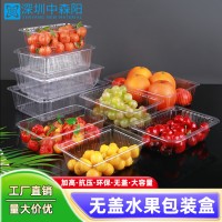 PET加高一次性果蔬肉類食品托盤 無蓋吸塑打包盒可定制