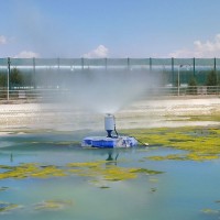 濃鹽水蒸發塘霧化裝置 蒸發噴霧降塵機 全國發貨